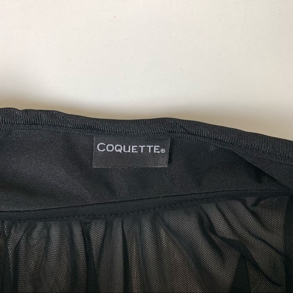 COQUETTE Capped sleeve bustier babydoll top - Picture 2 of 10